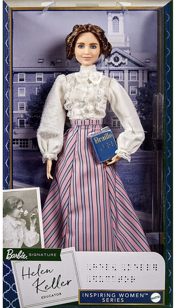 Helen Keller Barbie signature inspiring women series Doll Mattel