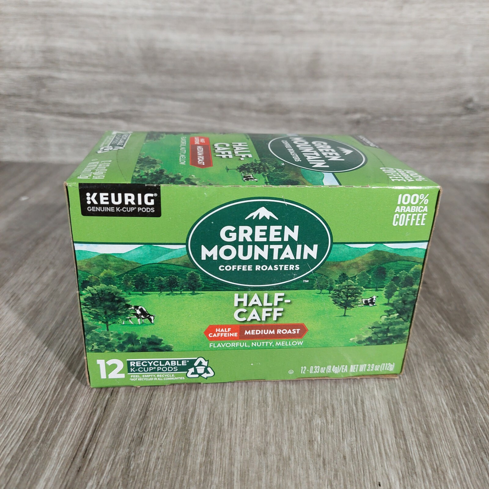 Green Mountain Coffee Half Caff Keurig K-Cups 12 BB 09/2021