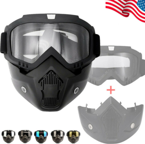 Tactical Airsoft Goggles Mask Paintball Cycling Face-Protective