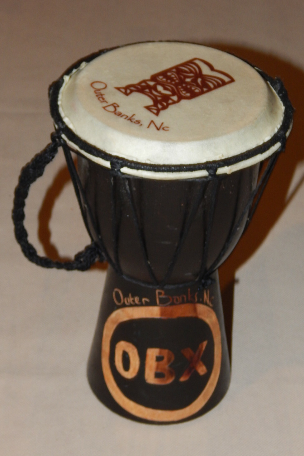 OBX Outer Banks NC. Promotional Souvenir Collectable Bongo Drum