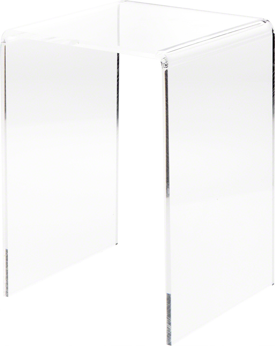 Plymor Clear Acrylic Vertical Square Riser, 15