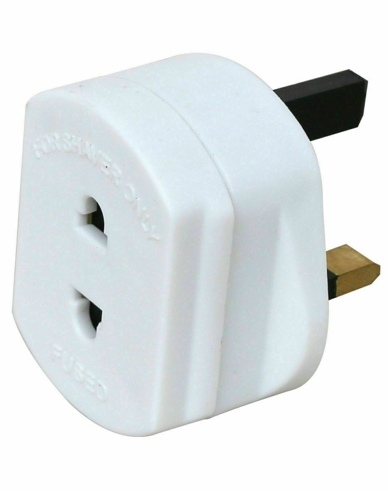 Shaver Plug Adaptor Shaving Toothbrush Adapter Epilator Travel 2