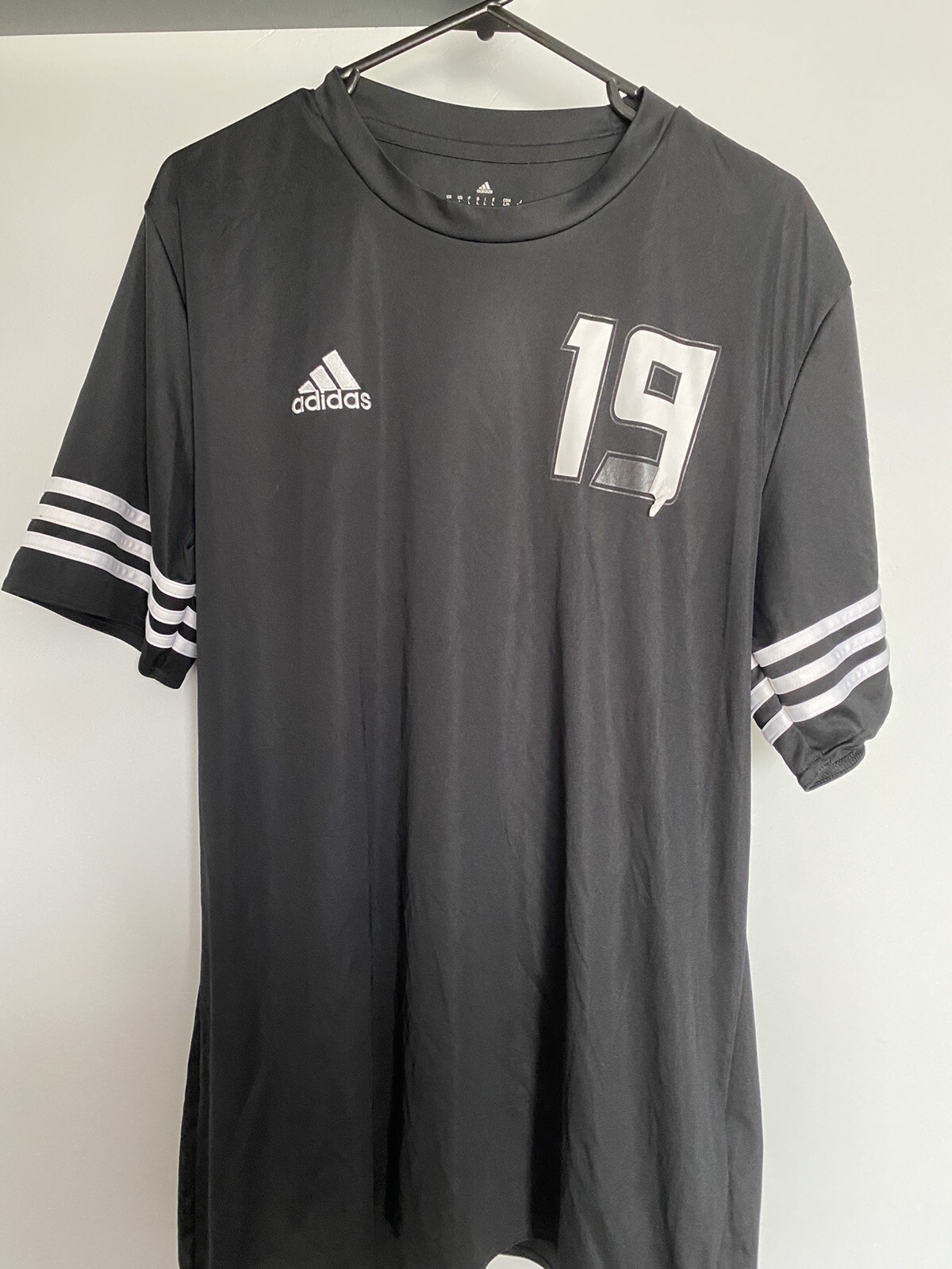 Adidas Pro Direct Jersey Black #19 Mens L