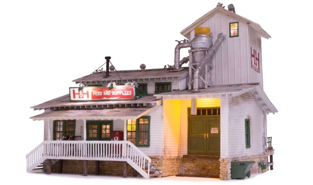 O-Gauge - Woodland Scenics - H&H Feed Mill