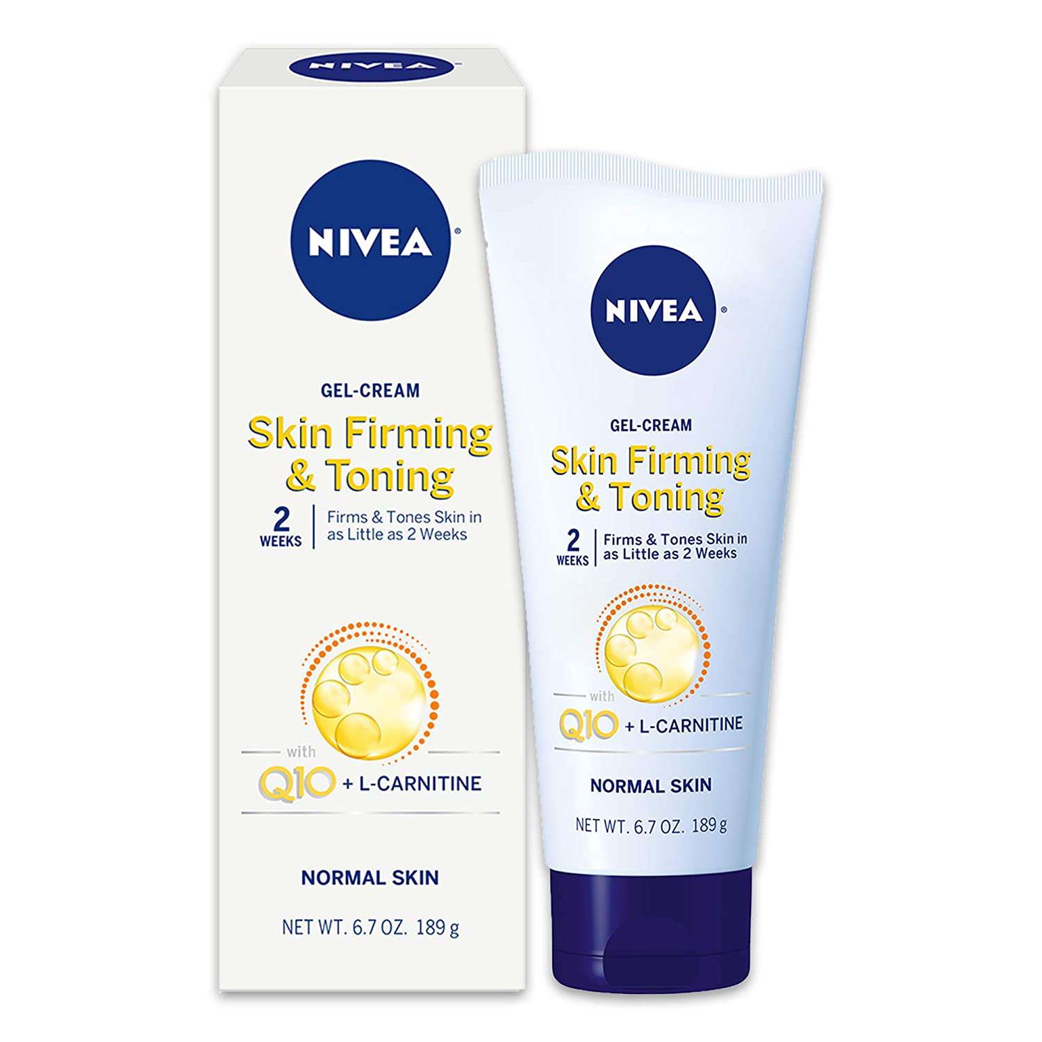 Skin Firming & Toning Body Gel-Cream With Q10 6.7 Oz Tube NEW